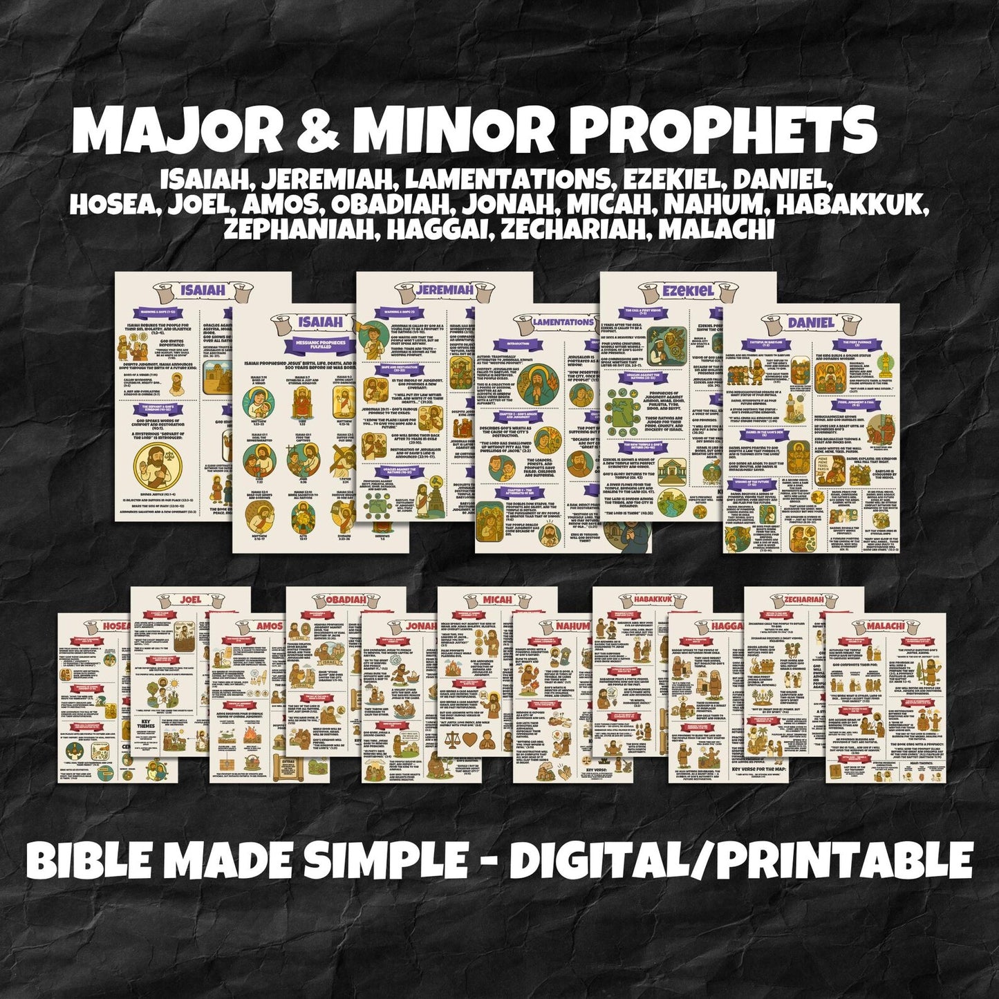 Scripture Simplified™ + 2 FREE Character Study Guides - Complete Visual Bible Study System for Kids in Just 10 Minutes a Day