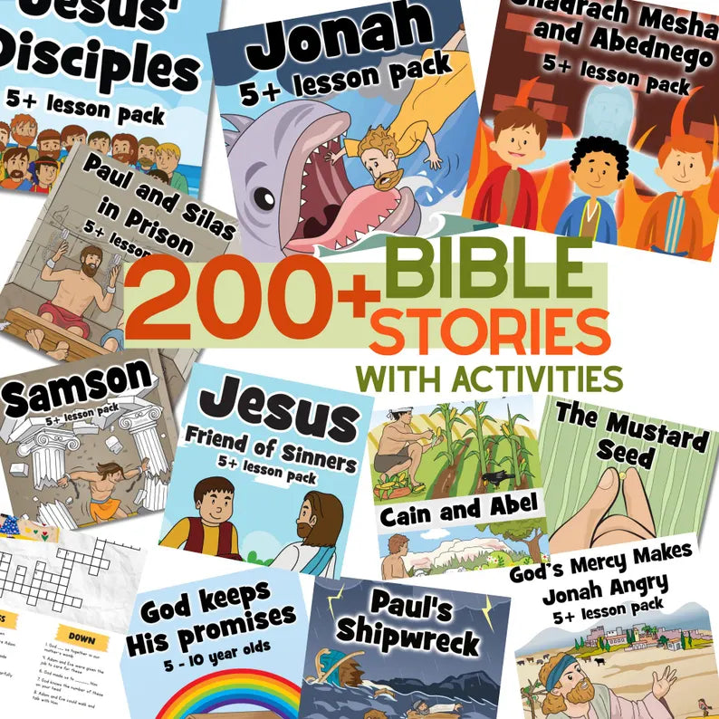 The Complete Bible Stories & Activities Vault - 200+ Ready-Made Lessons