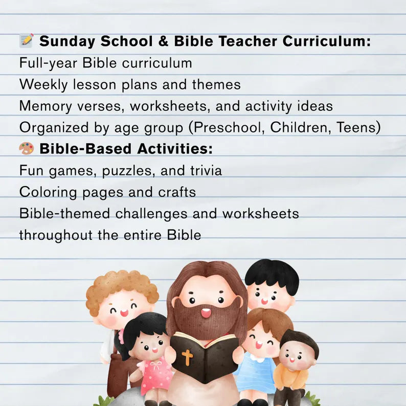 The Complete Bible Stories & Activities Vault - 200+ Ready-Made Lessons