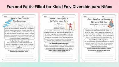 20 Lecciones de los Libros de la Biblia para Niños