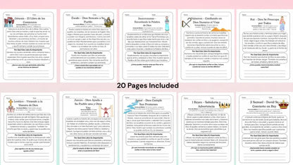 20 Lecciones de los Libros de la Biblia para Niños