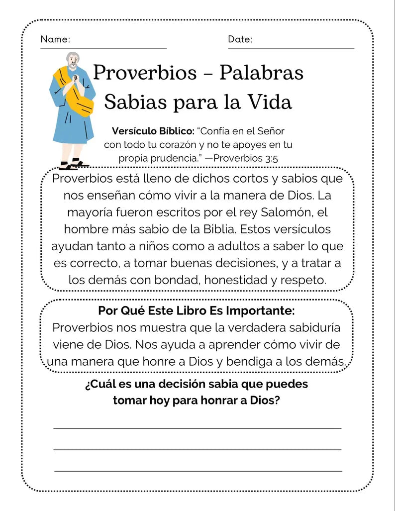 20 Lecciones de los Libros de la Biblia para Niños