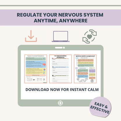 Somatic Therapy Worksheets: Visual Body Mapping System