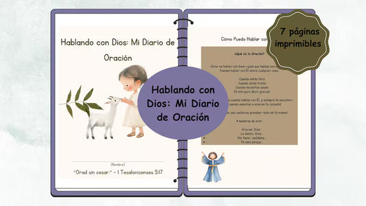 Diario de Oración Infantil en Español - Hablando con Dios