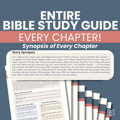 A Bible Study in One Year - 52-Week Study, A 365-Day Spiritual Journey with Daily Prayer and Notes