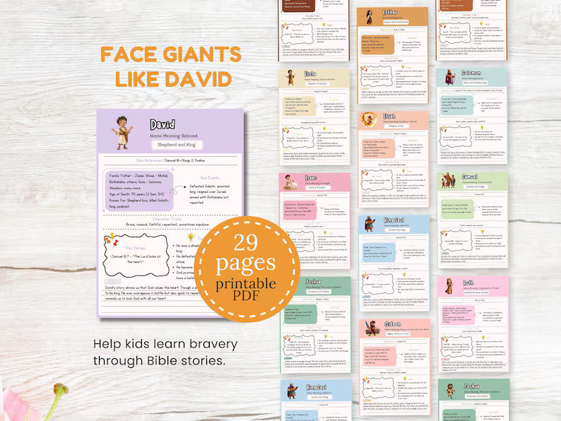 Old Testament Heroes: Complete Character Study Guide for Kids (Faith, Courage & Obedience Lessons)