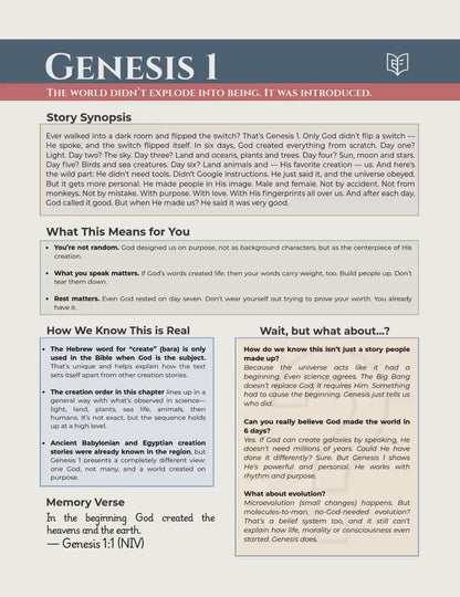 A Bible Study in One Year - 52-Week Study, A 365-Day Spiritual Journey with Daily Prayer and Notes